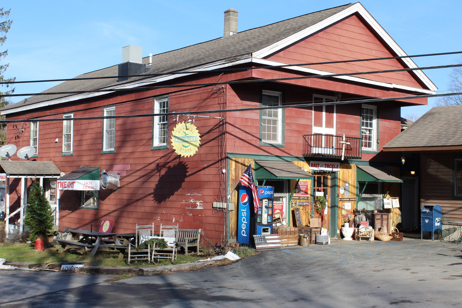 At the Equinunk General Store, now owned by Jutta Bishop, you can find a variety of locally-produced food.